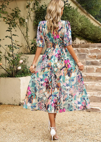 Robe Imprimée Sans Manches Avec Coupe Standard pour Femme | Idéale Pour Les Sorties D'Été