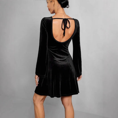 Robe Midi avec Manches Longues et Coupe Droite pour Femme | Idéale pour Quotidien et Occasions