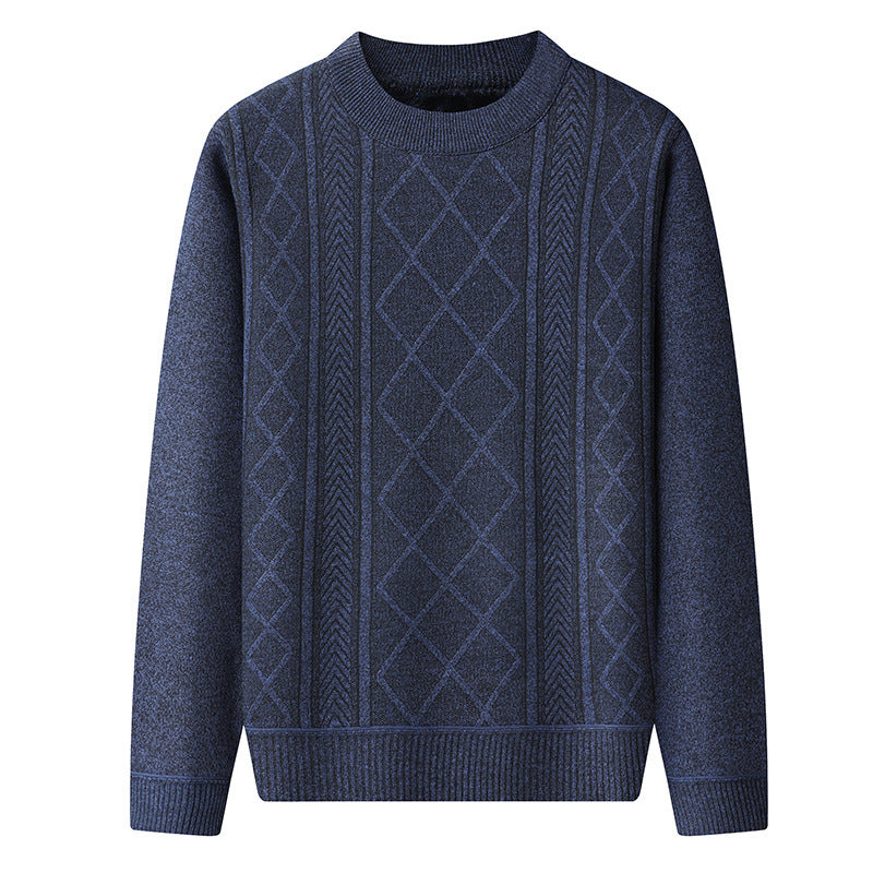 Pull À Col Rond Avec Motif Torsadé Pour Homme | Idéal Pour Les Saisons Automne-Hiver