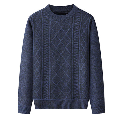 Pull À Col Rond Avec Motif Torsadé Pour Homme | Idéal Pour Les Saisons Automne-Hiver