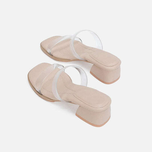 Sandales À Talon Moyen Avec Brides Pour Femmes | Idéal Pour Usage Quotidien Et Sorties