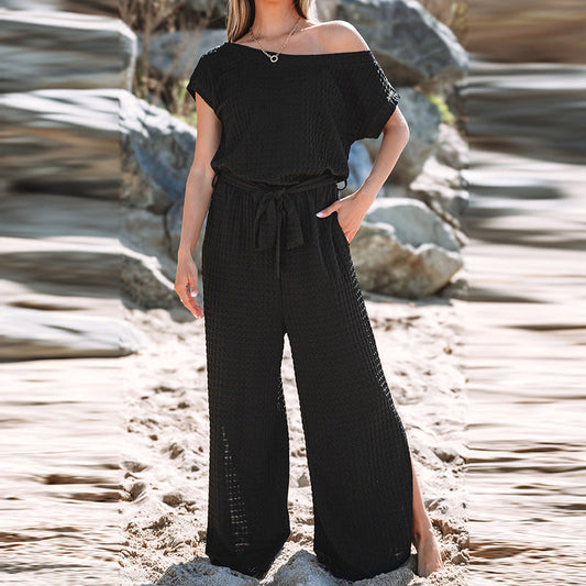 Combinaison À Coupe Ample Avec Taille Élastique Pour Femme | Idéal Pour L’été