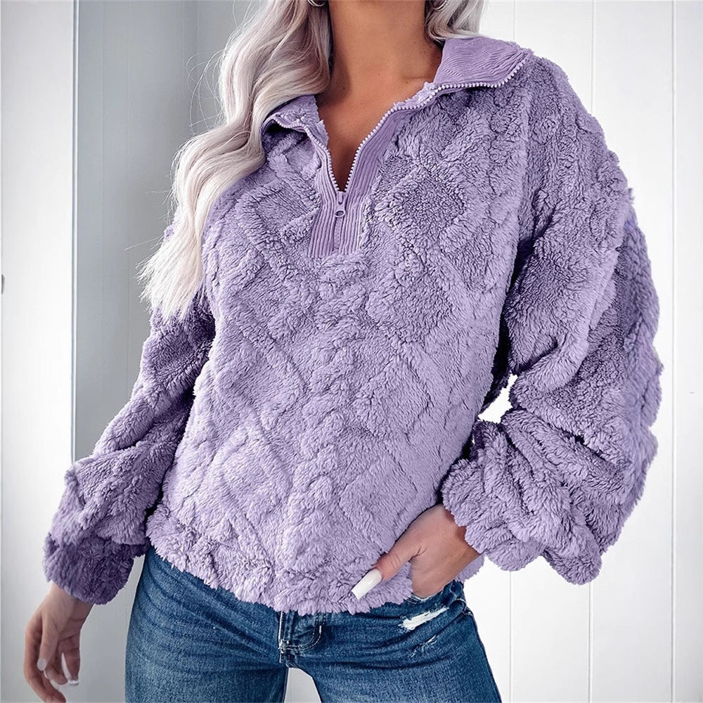 Pull zippé pour femmes