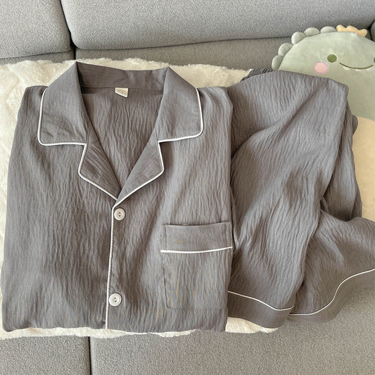 Pyjama Deux Pièces pour Homme avec Haut à Manches Longues et Pantalon | Idéal pour le Printemps, l’Automne et l’Hiver