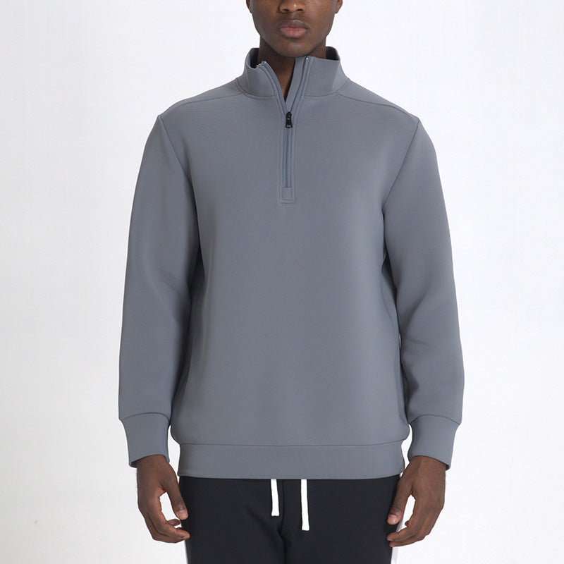 Sweatshirt avec Col Montant et Demi-Zip pour Homme | Idéal pour Hiver