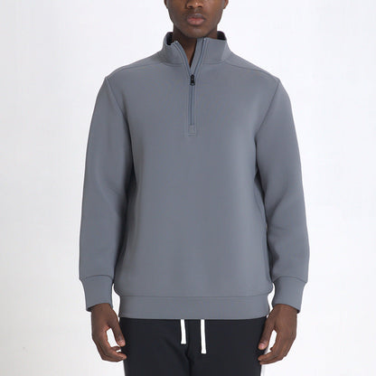 Sweatshirt avec Col Montant et Demi-Zip pour Homme | Idéal pour Hiver