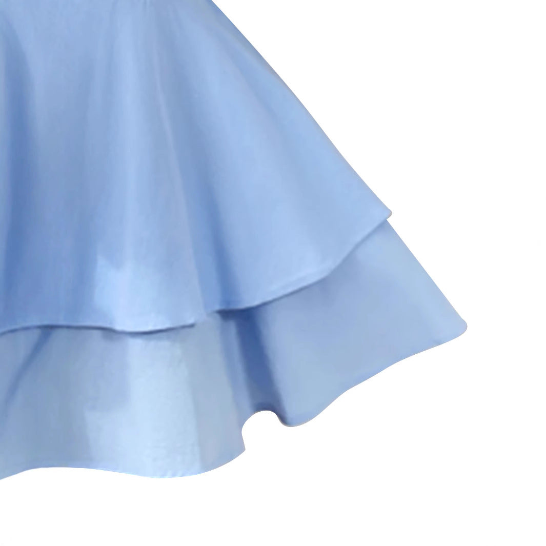 Robe Mini Épaules Dénudées Avec Détails À Volants Pour Femme | Idéale Pour Été Et Événements