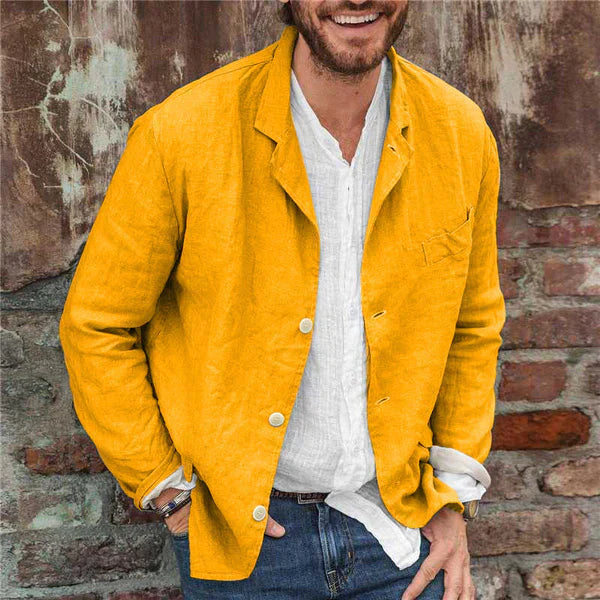 Veste Légère avec Coupe Décontractée et Poches Fonctionnelles pour Hommes | Idéale pour Printemps et Été