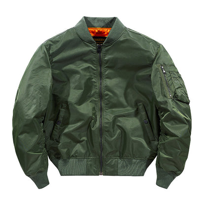 Blouson aviateur avec finitions côtelées pour adultes | Idéal pour la mi-saison