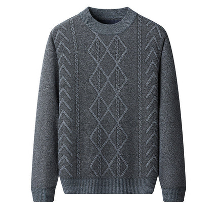 Pull À Col Rond Avec Motif Torsadé Pour Homme | Idéal Pour Les Saisons Automne-Hiver