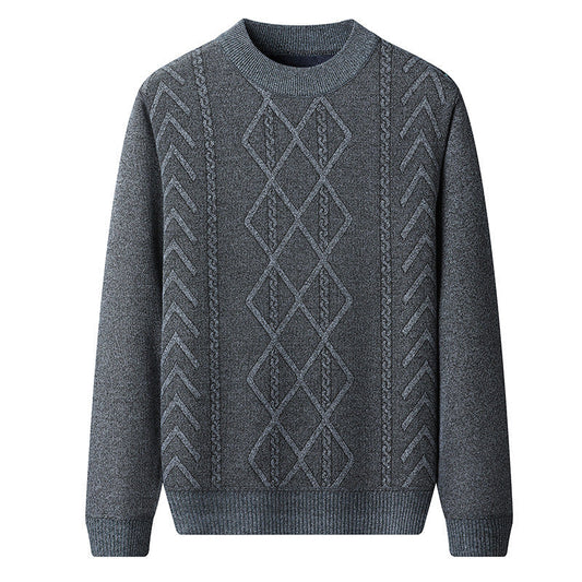 Pull À Col Rond Avec Motif Torsadé Pour Homme | Idéal Pour Les Saisons Automne-Hiver