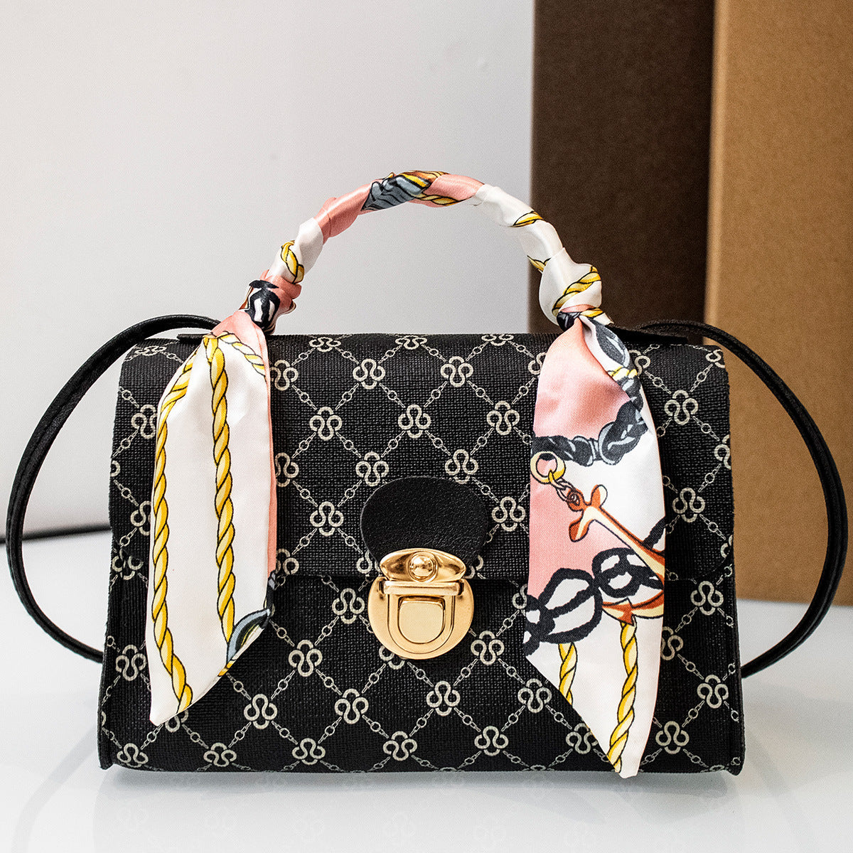 Sac Crossbody Carré avec Motif Floral pour Femme | Idéal pour Usage Quotidien