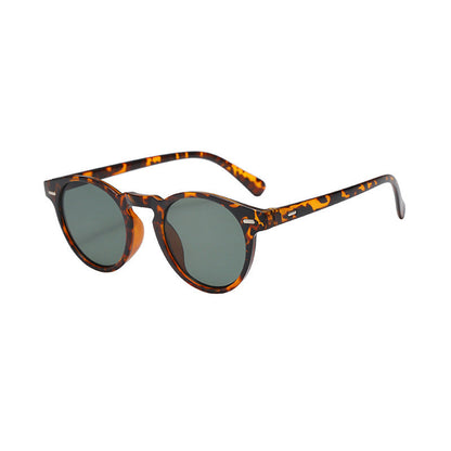 Lunettes De Soleil Rondes À Monture Semi-Transparente Pour Homme | Idéal Pour Usage Quotidien En Extérieur
