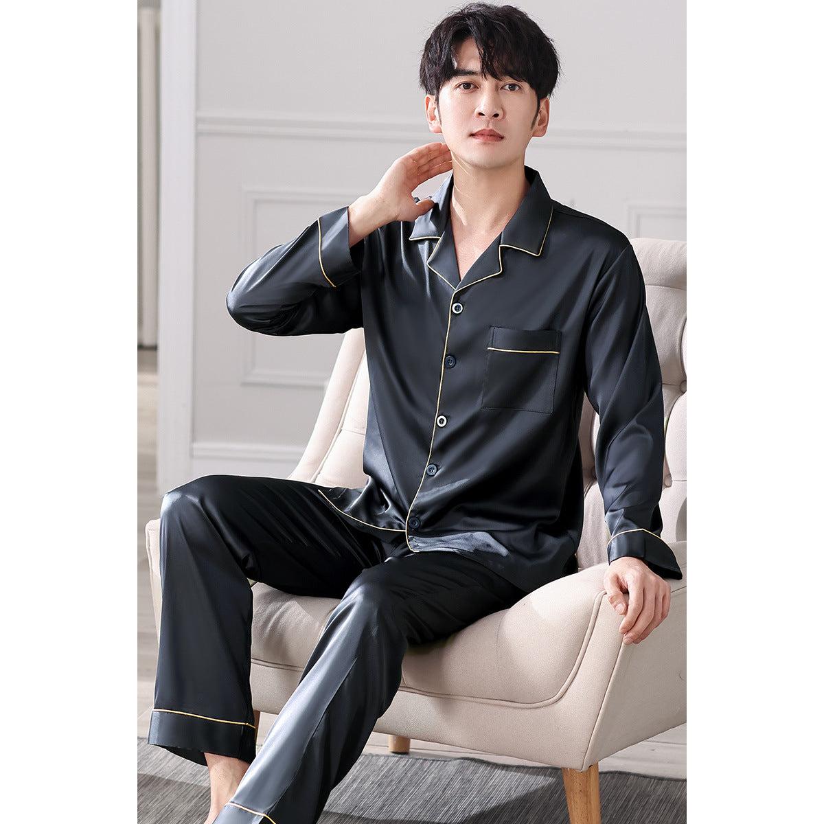 Ensemble de Détente pour Homme avec Manches Longues pour le Confort à la Maison | Idéal pour le Printemps et l'Été