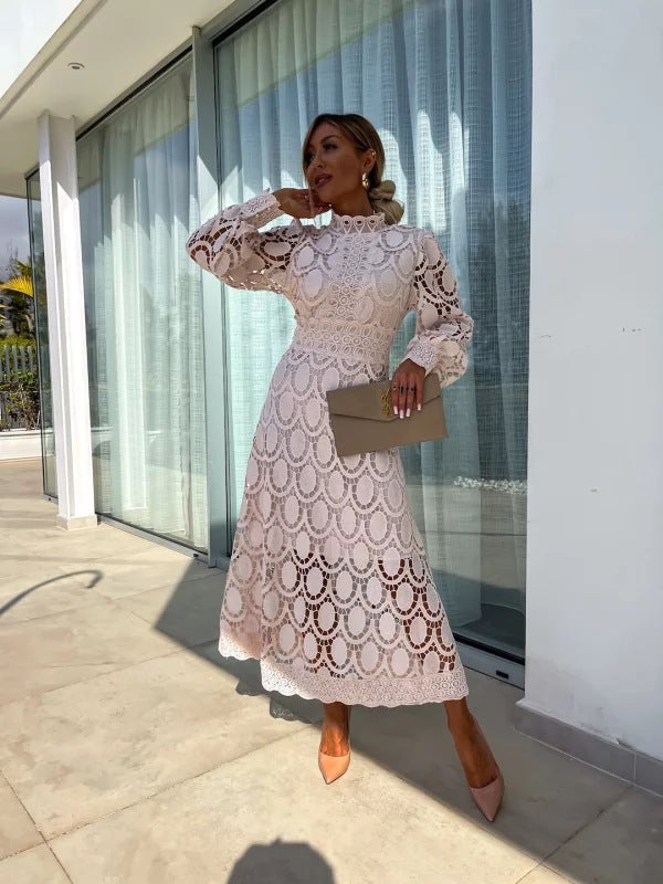 Robe Avec Dentelle Et Fermeture Zippée Pour Femme | Idéale Pour Mariages Et Soirées