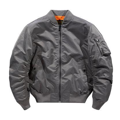 Blouson aviateur avec finitions côtelées pour adultes | Idéal pour la mi-saison