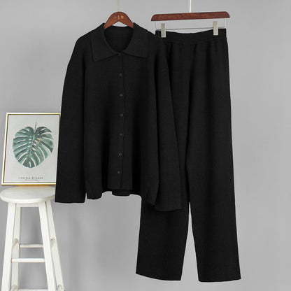 Ensemble Deux Pièces avec Chemise Boutonnée et Pantalon Ample pour Femme | Idéal pour le Quotidien