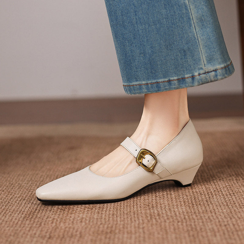 Escarpins Mary Jane À Bride Avec Boucle Pour Femme | Idéal Pour Toutes Les Saisons