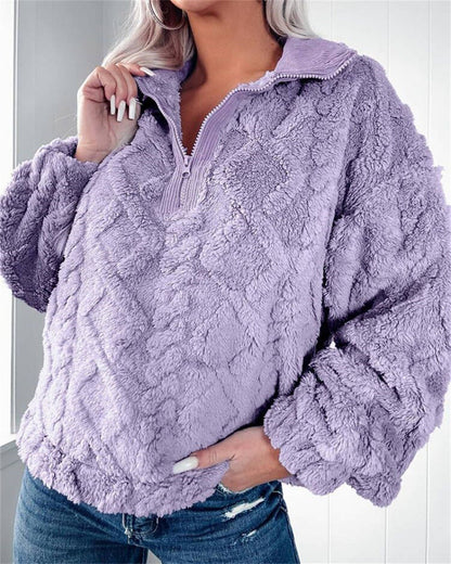 Pull zippé pour femmes