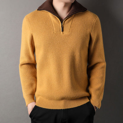Pull à Col Montant avec Fermeture Demi-Zip pour Adulte | Idéal pour l’Automne et l’Hiver