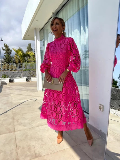 Robe Avec Dentelle Et Fermeture Zippée Pour Femme | Idéale Pour Mariages Et Soirées