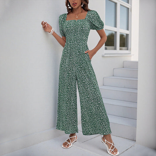 Combinaison Oversize Avec Manches Bouffantes Et Taille Élastique Pour Femme | Idéal Pour L’été