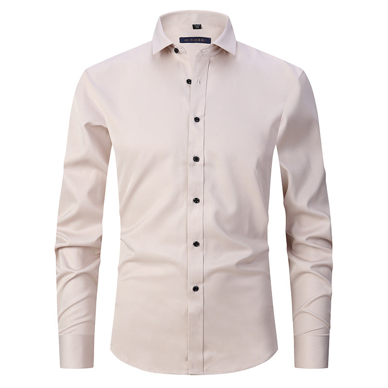 Chemise Homme Slim-Fit | Sans Repassage | Tissu Extensible Confort