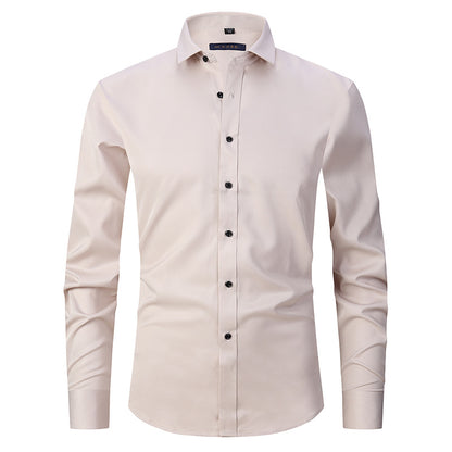 Chemise Homme Slim-Fit | Sans Repassage | Tissu Extensible Confort