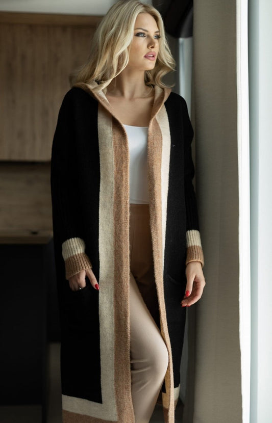 Manteau Long À Col Large avec Coupe Ample pour Femme | Idéal pour L’Hiver