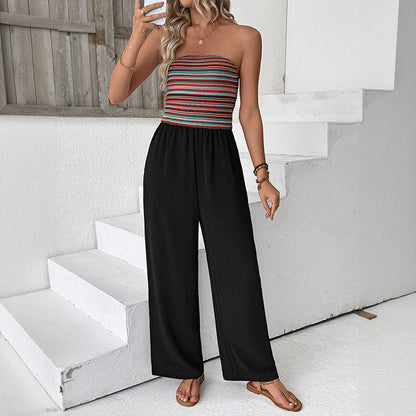 Combinaison Avec Haut Bandeau Et Coupe Large Pour Femmes | Idéal Pour Temps Chaud Ou Événements