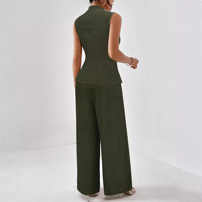 Combinaison Avec Col Haut Et Jambes Larges Pour Femmes | Idéale Pour Différentes Occasions