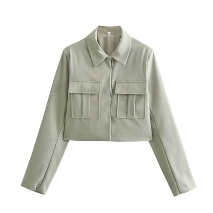 Ensemble Tailleur avec Veste Courte Et Pantalon Large pour Femme | Idéal pour Le Bureau Et Les Sorties Décontractées