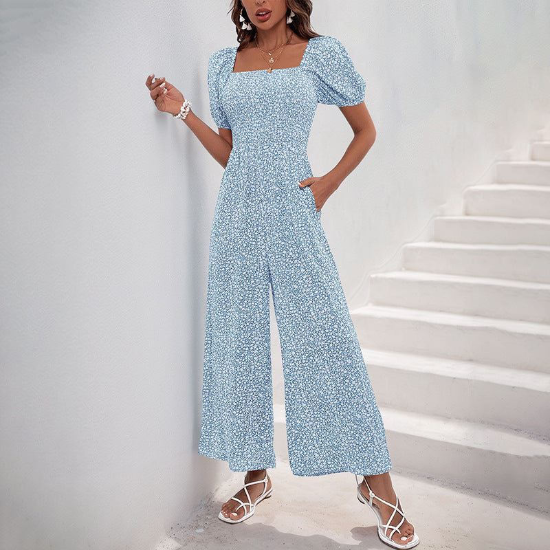Combinaison Oversize Avec Manches Bouffantes Et Taille Élastique Pour Femme | Idéal Pour L’été
