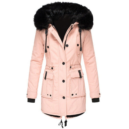 Manteau Long d’Hiver avec Fermeture à Boutons pour Femme | Idéal pour la Saison Froide