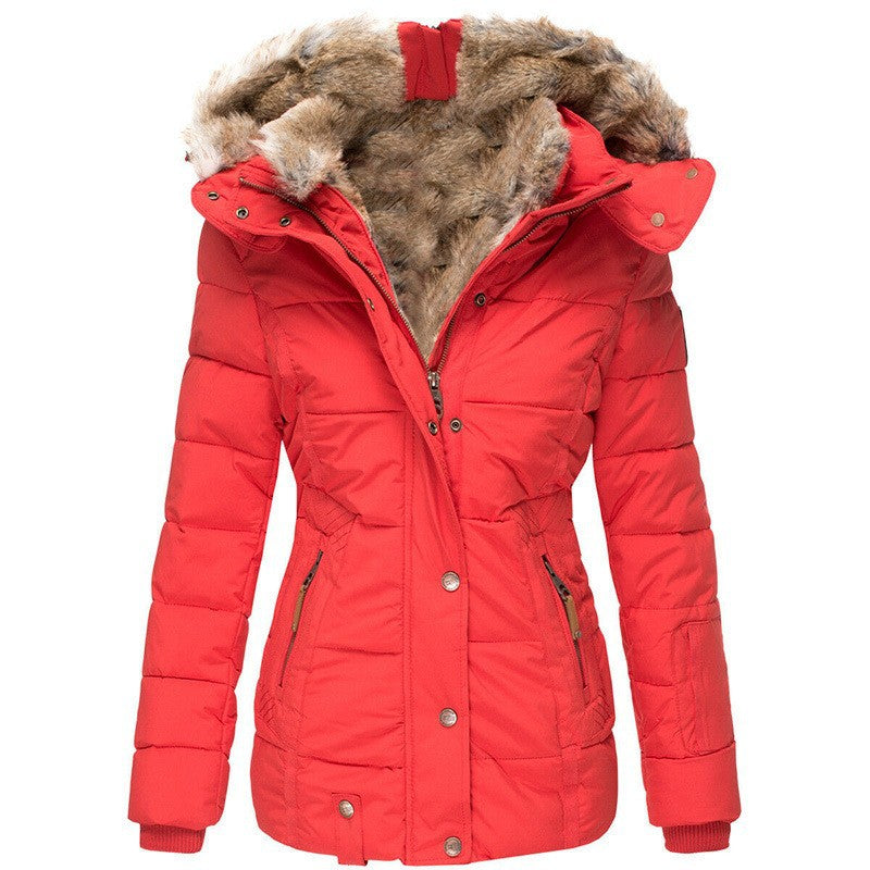 Manteau Puffer Matelassé avec Capuche et Doublure en Fausse Fourrure pour Femme | Idéal pour l’Hiver