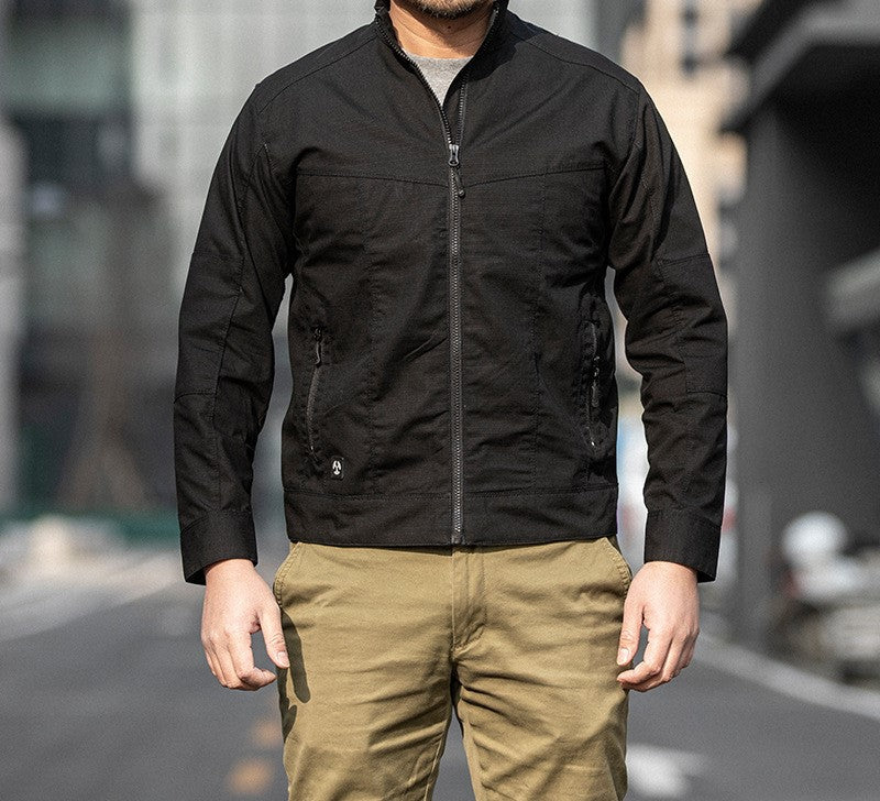 Veste À Col Haut avec Fermeture Zippée Et Poches Multiples pour Hommes | Idéale pour Les Activités Extérieures
