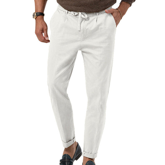 Pantalon À Taille Haute Et Jambe Droite Pour Homme | Idéal Pour Usage Quotidien