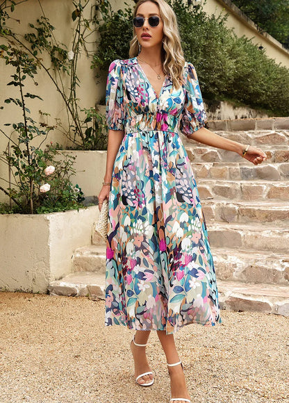 Robe Imprimée Sans Manches Avec Coupe Standard pour Femme | Idéale Pour Les Sorties D'Été