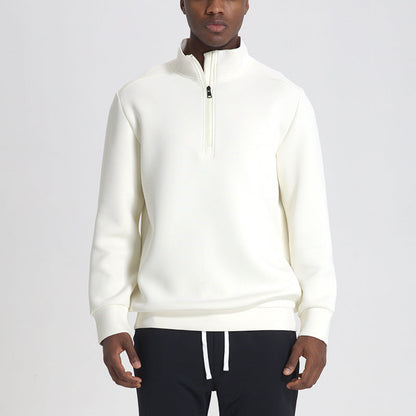 Sweatshirt avec Col Montant et Demi-Zip pour Homme | Idéal pour Hiver