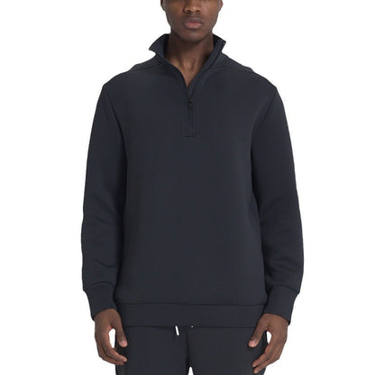Sweatshirt à Demi-Zip avec Col Montant pour Hommes | Idéal pour le Sport en Saison Froide