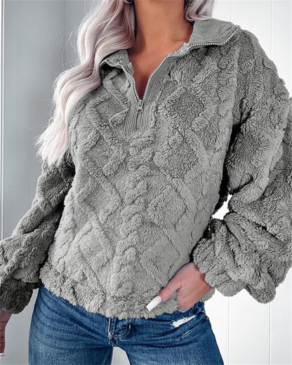 Pull zippé pour femmes