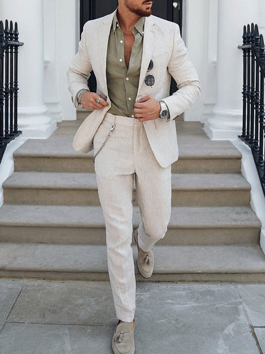 Costume Deux Pièces Avec Coupe Ajustée Pour Homme | Idéal Pour Occasions Formelles