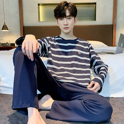 Pyjama pour Homme avec Haut à Manches Longues et Pantalon pour un Usage Polyvalent | Idéal pour l’Automne et l’Hiver