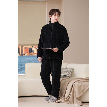 Pyjama Deux Pièces pour Homme avec Haut à Manches Longues et Pantalon | Idéal pour l’Automne et l’Hiver