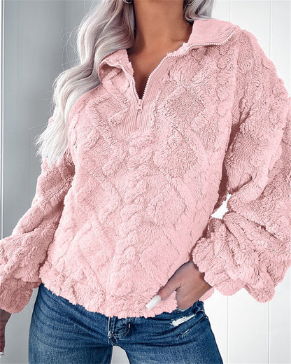 Pull zippé pour femmes