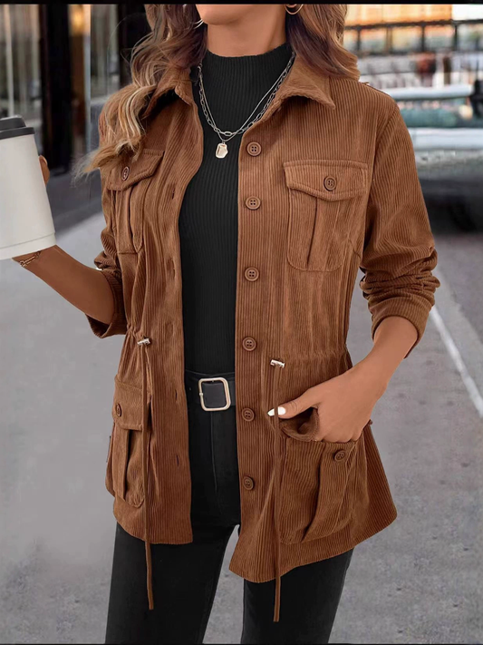 Veste À Manches Longues Avec Poches Fonctionnelles Pour Femme | Idéale Pour La Mi-Saison Et L’Usage Quotidien