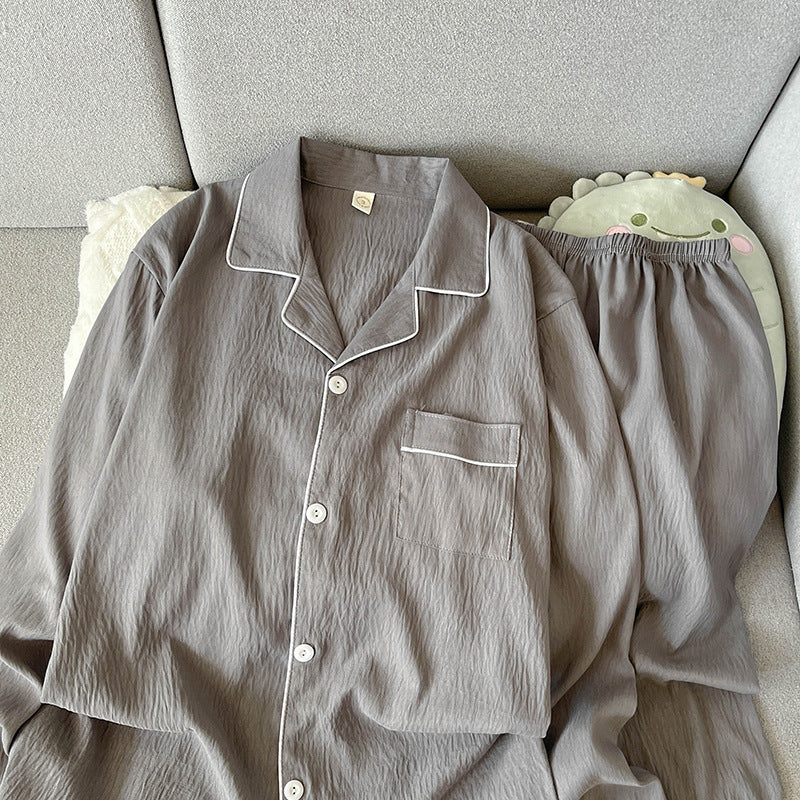 Pyjama Deux Pièces pour Homme avec Haut à Manches Longues et Pantalon | Idéal pour le Printemps, l’Automne et l’Hiver