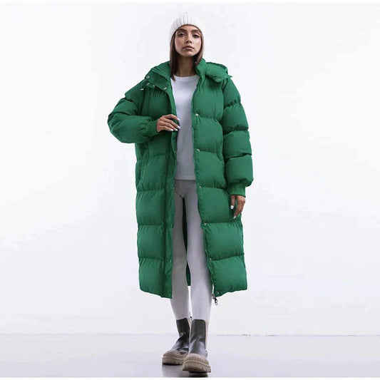Doudoune Longue avec Capuche Ajustable pour Femme | Idéale pour l’Hiver