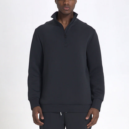 Sweatshirt avec Col Montant et Demi-Zip pour Homme | Idéal pour Hiver