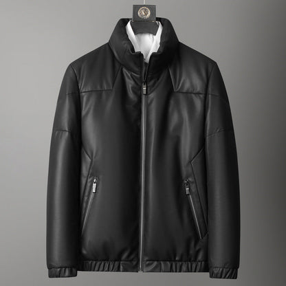 Blouson Matelassé à Manches Longues avec Col Montant pour Hommes | Idéal pour l’Hiver